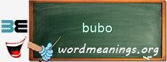 WordMeaning blackboard for bubo